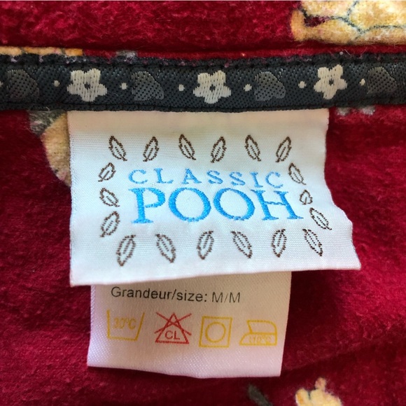 Classic Pooh Button Down Long Sleeve Pajama Top - Picture 8 of 11